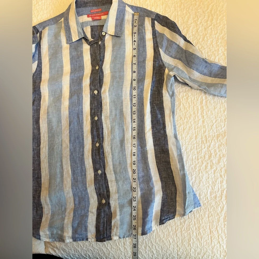 Island Company 100% Linen Button-Down Shirt – Size L - Picture 8 of 8